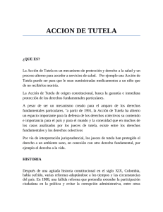 ACCION DE TUTELA