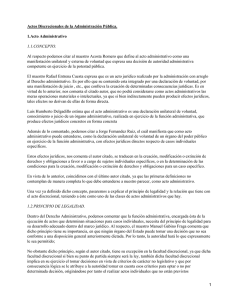 Actos administrativos discrecionales