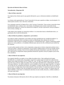 Bases de datos: modelo entidad relación