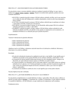 PRÁCTICA Nº 1: RECONOCIMIENTO DE GLÚCIDOS REDUCTORES