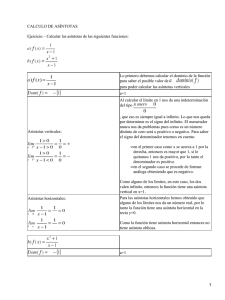 Cálculo de asíntotas