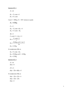 Cálculo de reacciones en vínculos de estructuras