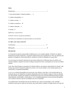 Cambios sociales en la transición democrática de España