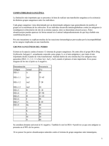 Compatibilidad sanguínea