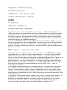 REPUBLICA BOLIVARIANA DE VENEZUELA MINISTERIO DE EDUCACION UNIVERSIDAD Dr. RAFAEL BELLOSO CHACIN