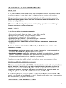 LOS DERECHOS DE LOS CONSUMIDORES Y USUARIOS Artículo 51 CE.