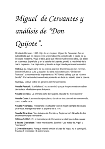 Miguel  de Cervantes y  análisis de “Don  Quijote”.