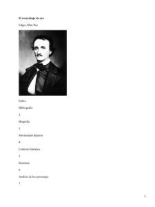 El escarabajo de oro Edgar Allan Poe Índice Bibliografía