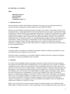 EL MITO DE LA CAVERNA Índice Situación del texto 2 Idea principal 2