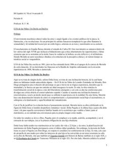BI Español A1 Nivel Avanzado II Período H Profesor: R. F. M.