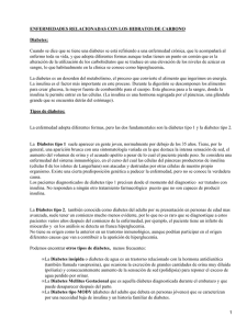 Enfermedades relacionadas con los hidratos de carbono