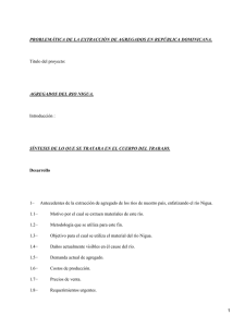 Extracción de agregados en los ríos dominicanos