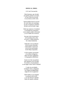 Himno al Árbol; Gabriela Mistral