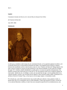 Historia de la vida del Buscón llamado Don Pablos; Francisco Quevedo