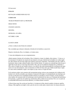 EL buen amor REYNALDO ANDRES RIOS GELVEZ TRABAJO PRESENTADO AL PROFESOR DIEGO ORTIZ