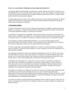 Límites temporales del derecho subjetivo