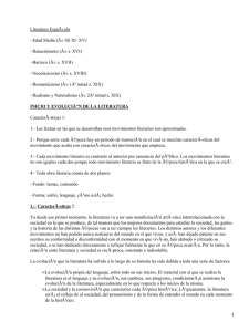 Literatura EspaÃ±ola −Edad Media (Â± SS XI−XV) −Renacimiento (Â± s. XVI)