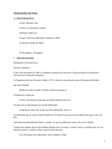 TRABAJO DE LECTURA 1. −Datos bibliográficos: Autor: Mariano Vara. Título: Los Derechos Torcidos.