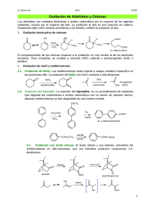 Oxidación de aldehídos y cetonas
