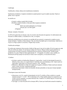 Cardiología Clasificación y formas clínicas de la insuficiencia circulatoria