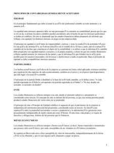 PRINCIPIOS DE CONTABILIDAD GENERALMENTE ACEPTADOS EQUIDAD