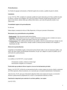 Protocolización notarial en Chile