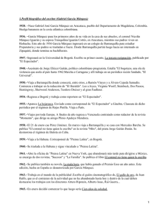 1.Perfil biográfico del escritor (Gabriel García Márquez) 1928. − 1936. −