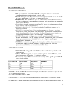 APUNTES DE TOPOGRAFÍA ELEMENTOS GEOGRAFICOS. •