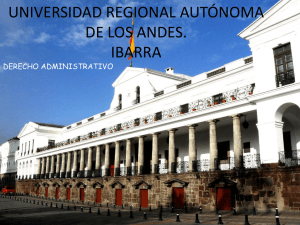 UNIVERSIDAD REGIONAL AUTÓNOMA DE LOS ANDES. IBARRA DERECHO ADMINISTRATIVO
