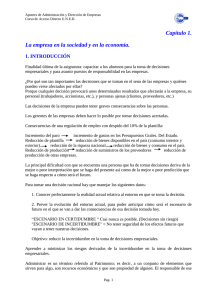 Capítulo 1. La empresa en la sociedad y en la economía.