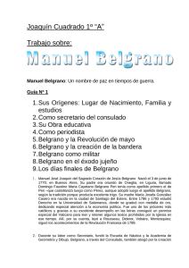 Biografía de Manuel Belgrano