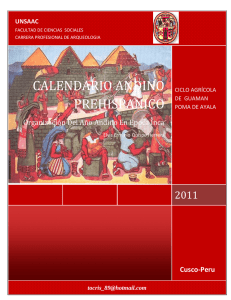 Calendario andino prehispánico