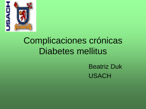 Diabetes: complicaciones crónicas