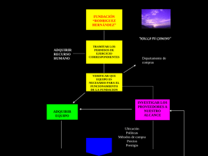 Diagrama de proceso de operaciones de una fundación