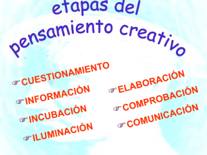 Etapas de pensamiento creativo