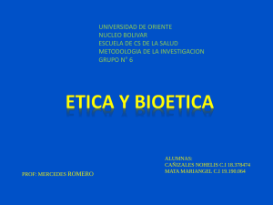 Ética y Bioética