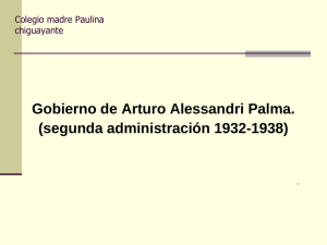 Gobierno de Arturo Alessandri Palma