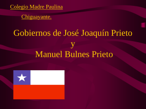 Gobiernos de José Joaquín Prieto y Manuel Bulnes Prieto