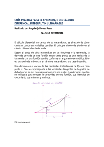 Guía Práctica para el aprendizaje del cálculo diferencial, integral y multivariable