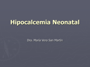 Hipocalcemia neonatal