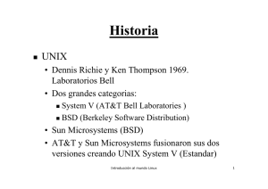 Historia de sistemas