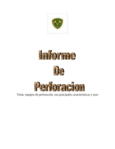 Informe de perforación