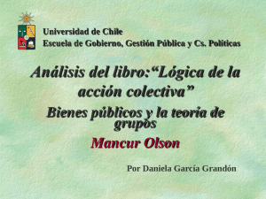 Lógica de la acción colectiva; Mancur Olson