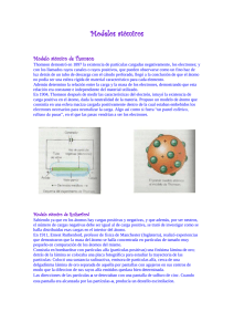 Modelos atómicos  Modelo atómico de Thomson