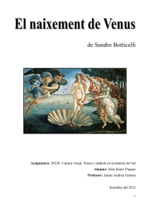 Naixement de Venus; Sandro Botticelli