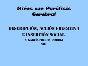 Niños y niñas con parálisis cerebral; Ángel García Prieto