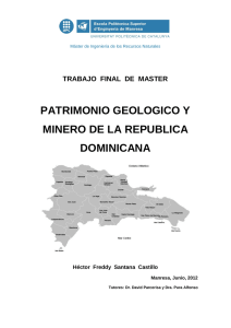 Patrimonio minero de la República Dominicana