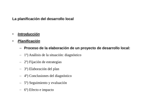 Planificación del desarrollo local