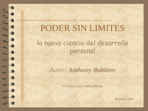 Poder sin límites; Anthony Robbins