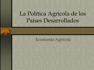 Política agrícola de los países desarrollados